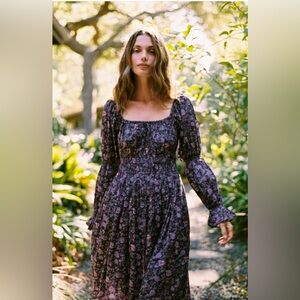 Christy Dawn Dark Floral Maxi Dress